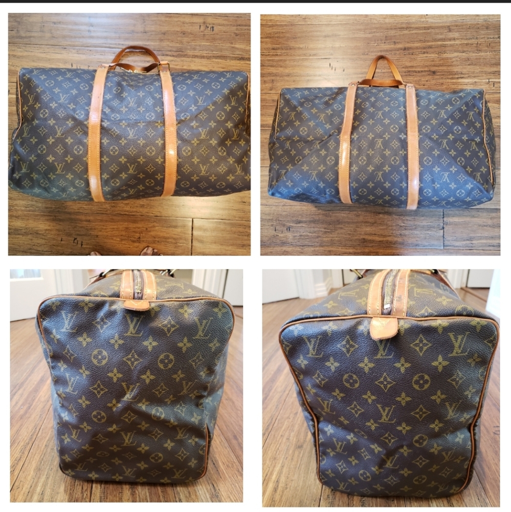 💖100% Authentic Vintage LOUIS VUITTON Monogram Sac Souple 55 *FREE Tag/Lock/Key - Picture 9 of 16